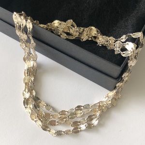JCM Italy 925 Sterling Silver Super Long Chain Necklace 60 in long